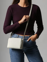 Sac Bandoulire Sculpted Calvin klein jeans Blanc sculpted 4K3036G-vue-porte