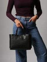 Sac Bandoulire Th Distinct Polyurethane Tommy hilfiger Noir th distinct AW17459-vue-porte