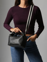 Sac Bandoulire Th Logotape Tommy hilfiger Noir th logotape AW17451-vue-porte
