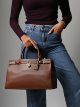 Cross Body Tas American Icon Leder Tommy hilfiger Bruin american icon AW17925-vue-porte