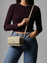 Sac Bandoulire Th Icon Tommy hilfiger Beige th icon AW17680-vue-porte