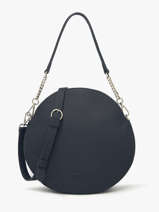 Sac Port paule Anna Cuir Nathan baume Bleu nathan 9