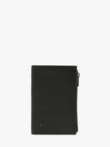 Portefeuille Porte-monnaie Cuir Etrier Noir madras EMAD619