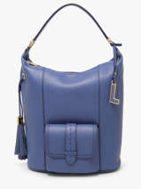 Sac Port� �paule Premier Flirt Cuir Lancel Bleu premier flirt A13789