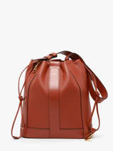 Sac Bandouli�re Elles Cuir Lancel Rouge elles A13980