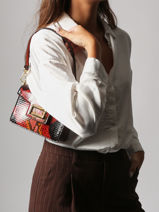 Sac Bandoulire Angele Cuir Lancel Rouge angele A13776-vue-porte