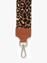 Bandoulire De Sac Milano Marron caviar CA25LPAB-vue-porte