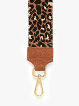 Bandoulire De Sac Milano Marron caviar CA25LPOB-vue-porte