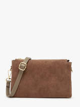 Cross Body Tas Velvet Caviar Leder Milano Beige velvet caviar VC24117