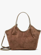 Sac Port paule Velvet Caviar Cuir Milano Marron velvet caviar VC241110