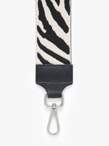 Bandoulire De Sac Zbre Milano Beige caviar CA25ZBAB-vue-porte