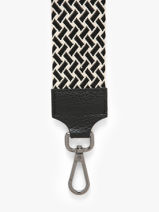 Schouderriem Caviar Milano Zwart caviar CA25ZZAN-vue-porte