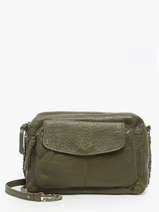Cross Body Tas Naina Leder Pieces Groen naina 17087872