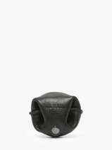 Porte-monnaie L'escarcelle Cuir Paul marius Noir vintage ESCARCEL