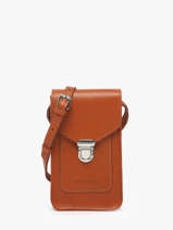 Sac Bandoulire Vintage Cuir Paul marius Marron vintage TELEPHON