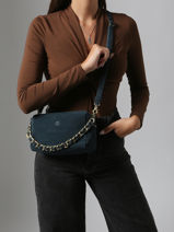 Sac Bandouli�re Vintage Cuir Mila louise Rouge vintage 23673V-vue-porte