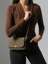 Sac Bandoulire Vintage Cuir Mila louise Marron vintage 3783PAC-vue-porte
