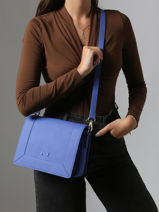 Sac Bandouli�re Rotterdam Cuir Nathan baume Bleu mondrian 3-vue-porte