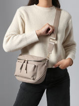 Sac Banane Miniprix Beige sangle A-vue-porte