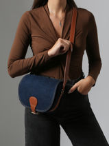 Sac Le Bohmien Denim Brut Paul marius Bleu denim brut BOHEMDEB-vue-porte
