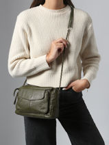 Sac Bandoulire Naina Cuir Pieces Vert naina 17087872-vue-porte