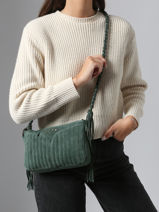 Sac Bandoulire Jane Cuir Pieces Vert jane 17160059-vue-porte
