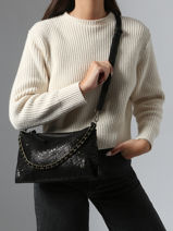 Sac Bandoulire Joanna Cuir Pieces Noir joanna 17160097-vue-porte