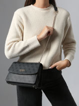 Sac Bandouli�re Calista Guess Noir calista SG733421-vue-porte