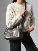 Sac Bandoulire Mademoiselle Anekke Gris mademoiselle 41803002-vue-porte