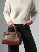 Sac Port Main American Icon Cuir Tommy hilfiger Marron american icon AW17926-vue-porte