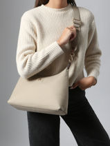 Sac Bandoulire Popette Nylon Tommy hilfiger Beige popette AW17937-vue-porte