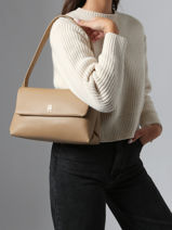 Cross Body Tas Modern Tommy Gerecycleerd Polyester Tommy hilfiger Beige modern tommy AW17695-vue-porte