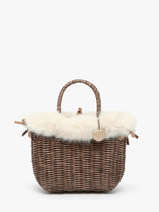 Cabas Doudou Le voyage en panier Beige doudou S