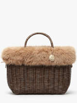 Cabas Doudou Le voyage en panier Marron doudou L
