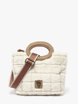Sac Port paule Quadri Polyester Le voyage en panier Beige quadri AHP271