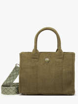 Sac Port paule Velours Polyester Le voyage en panier Vert velours AHP242