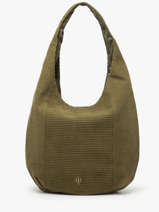 Sac Port� �paule Velours Polyester Le voyage en panier Vert velours AHP243