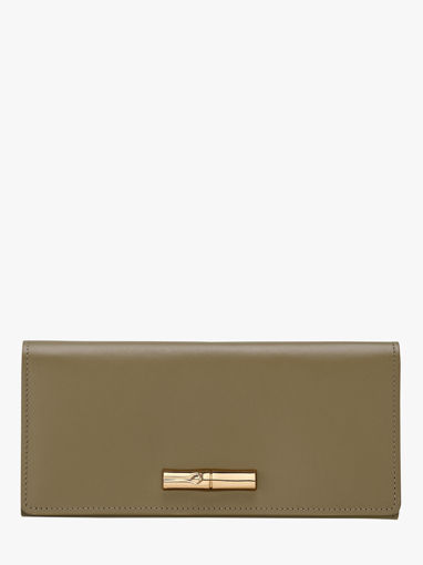 Longchamp Le roseau sleek Portefeuille Vert