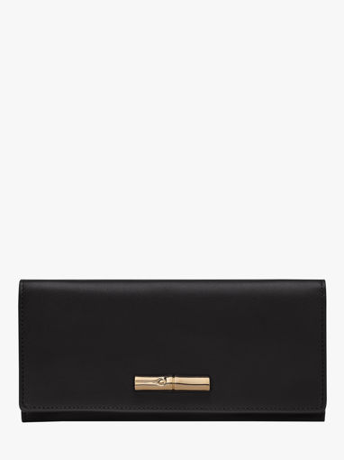 Longchamp Le roseau sleek Portefeuille Noir