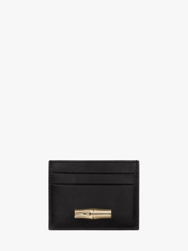 Longchamp Le roseau sleek Porte billets/cartes Noir