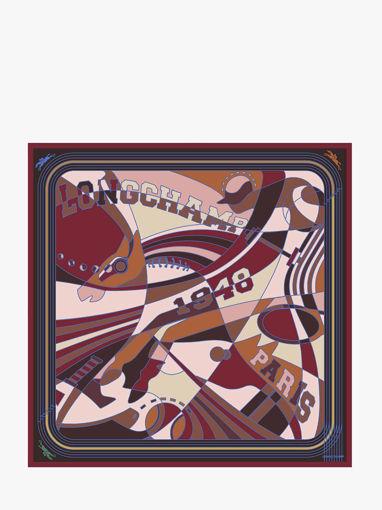 Longchamp Soie gots Foulard Violet