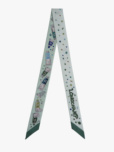 Longchamp Soie gots Foulard Rose