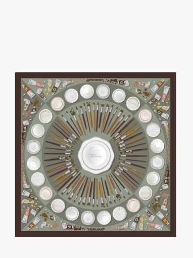 Longchamp Soie gots Foulard Rose