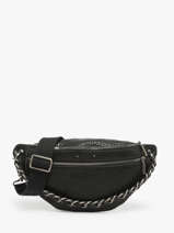 Sac Banane Vintage Cuir Mila louise Noir vintage 23689EX