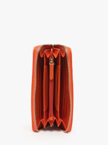 Portefeuille Valentino Orange fae re VPS9D155-vue-porte