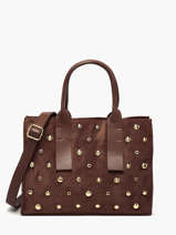Handtas A4 Formaat Stud David jones Bruin stud CM7868