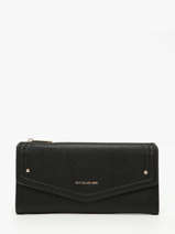Portefeuille David jones Zwart saffiano P164