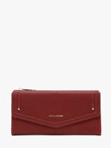 Portefeuille David jones Rood saffiano P164