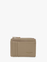 Porte-monnaie Porte-cartes David jones Beige saffiano 1