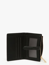 Portefeuille Saffiano David jones Noir saffiano P163-vue-porte